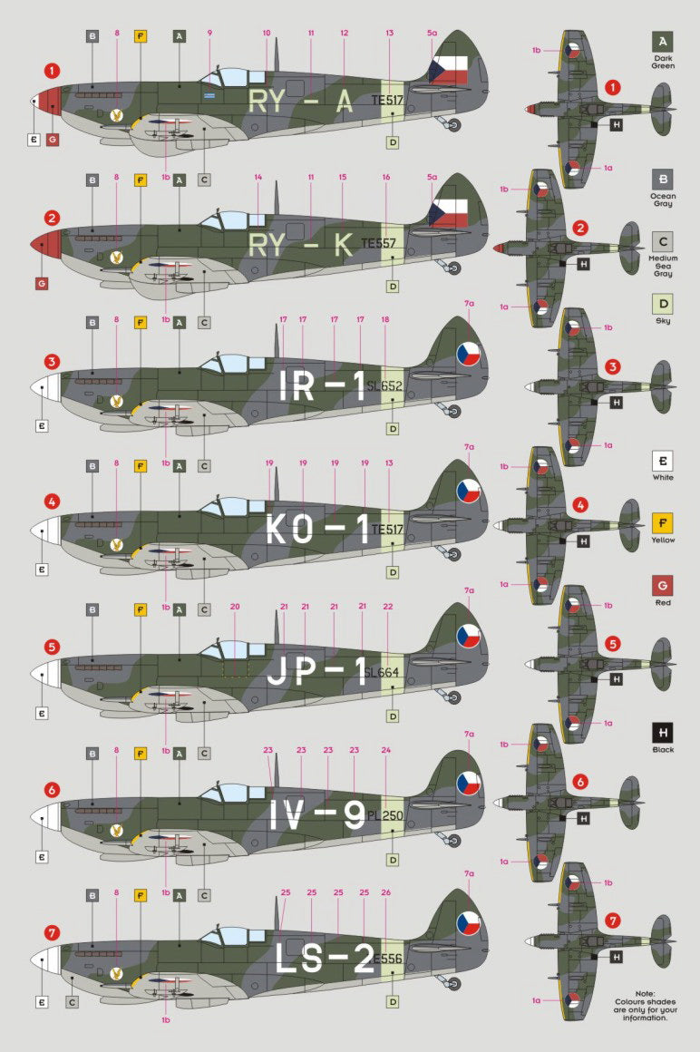 DK Decals DKD32033 1:32 Supermarine Spitfire LF Mk.IXE