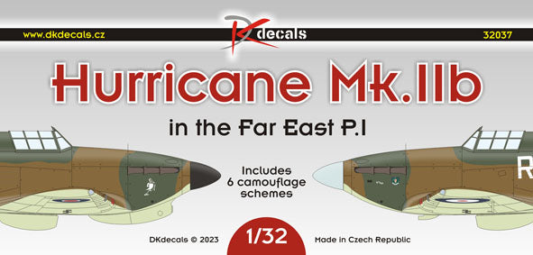 DK Decals DKD32037 1:32 Hawker Hurricane Mk.IIB in the Far East, Pt.1 1
