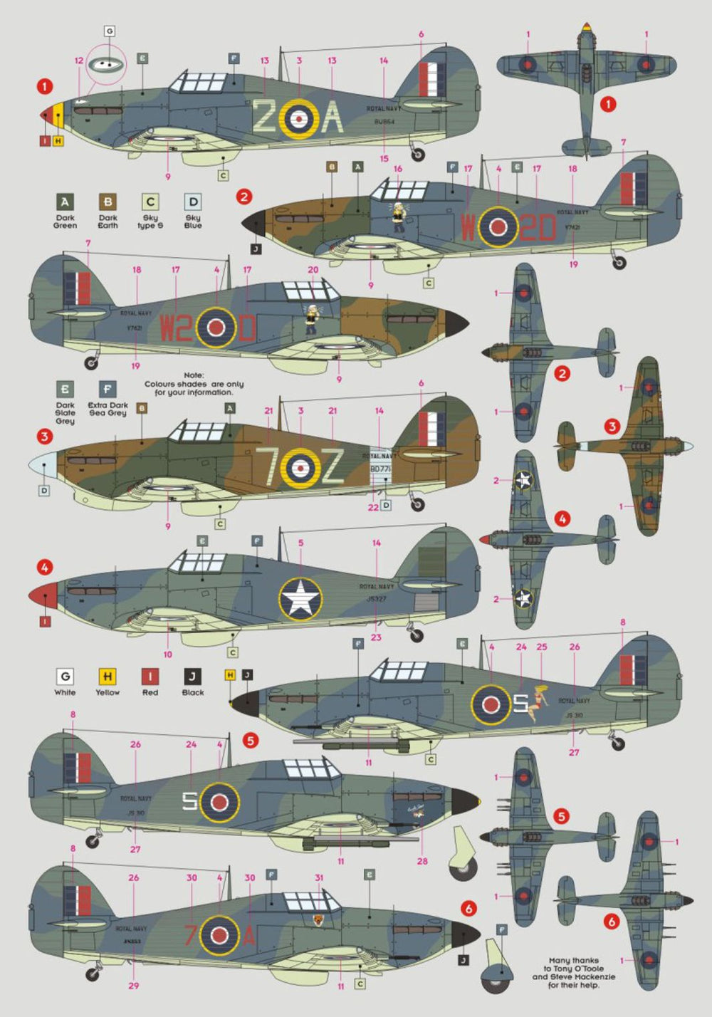 DK Decals DKD32039 1:32 Sea Hurricane Mk.IA/IIB/XII/IIC 1