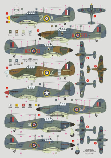 DK Decals DKD32039 1:32 Sea Hurricane Mk.IA/IIB/XII/IIC 1
