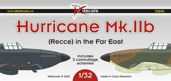DK Decals DKD32040 1:32 Hawker Hurricane Mk.IIB