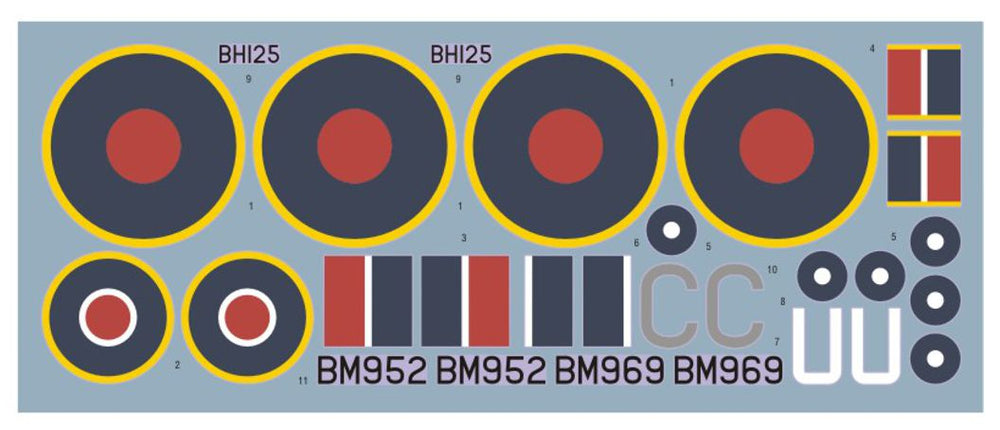 DK Decals DKD32040 1:32 Hawker Hurricane Mk.IIB