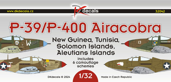 DK Decals DKD32042 1:32 Bell P-39/P-400 Airacobra 1