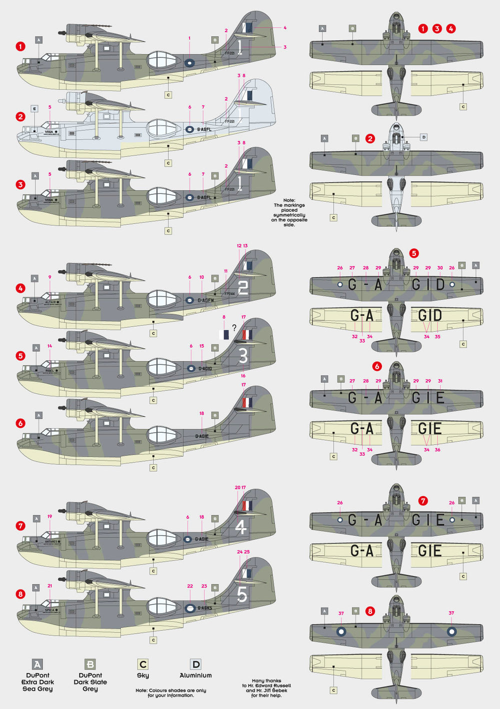 DK Decals DKD48013 1:48 Consolidated Catalina