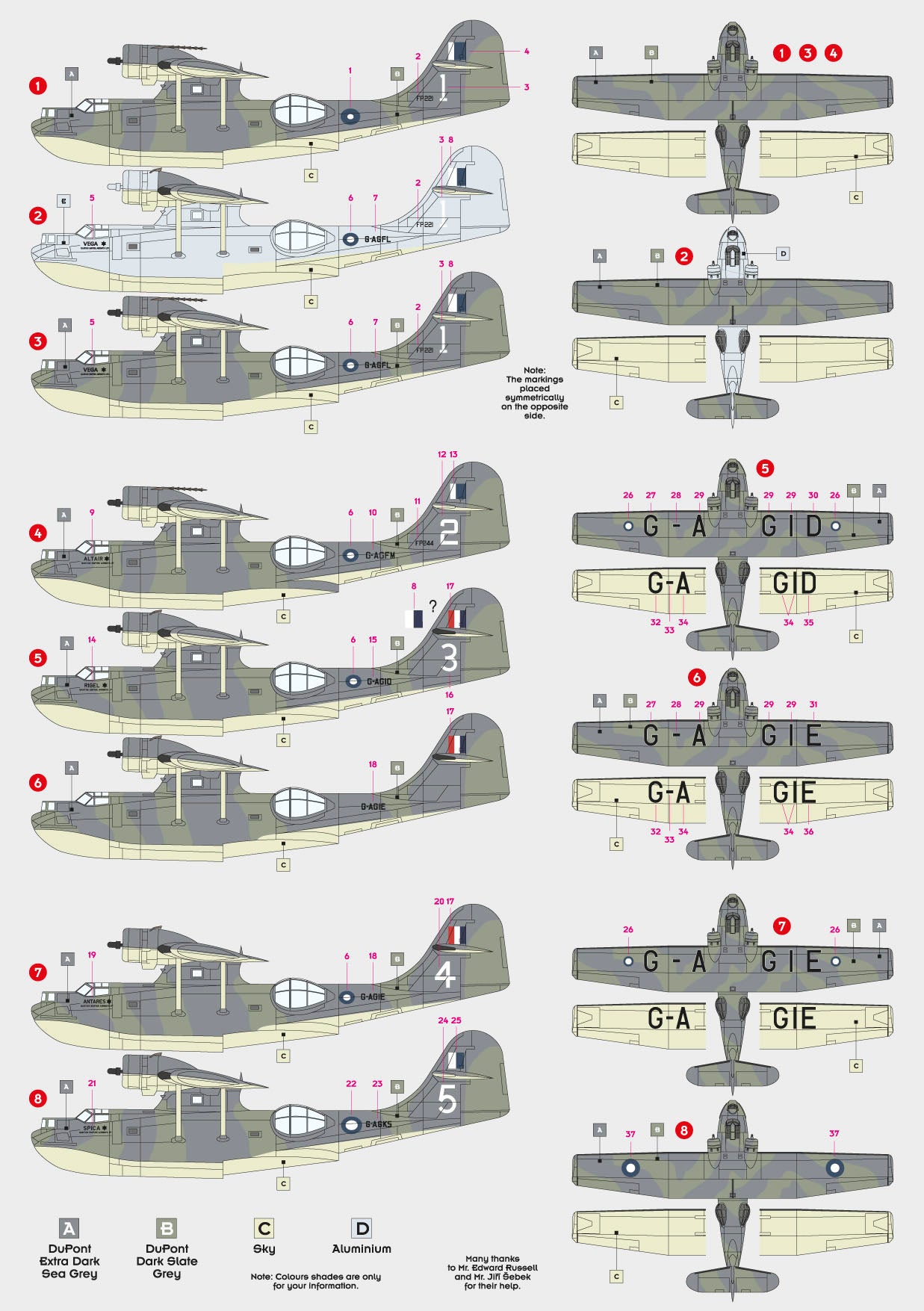 DK Decals DKD48013 1:48 Consolidated Catalina