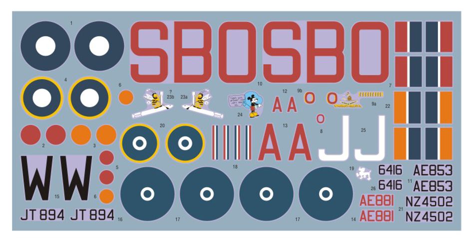 DK Decals DKD48020 1:48 Lockheed Ventura RAF/RNZAF/SAAF Service