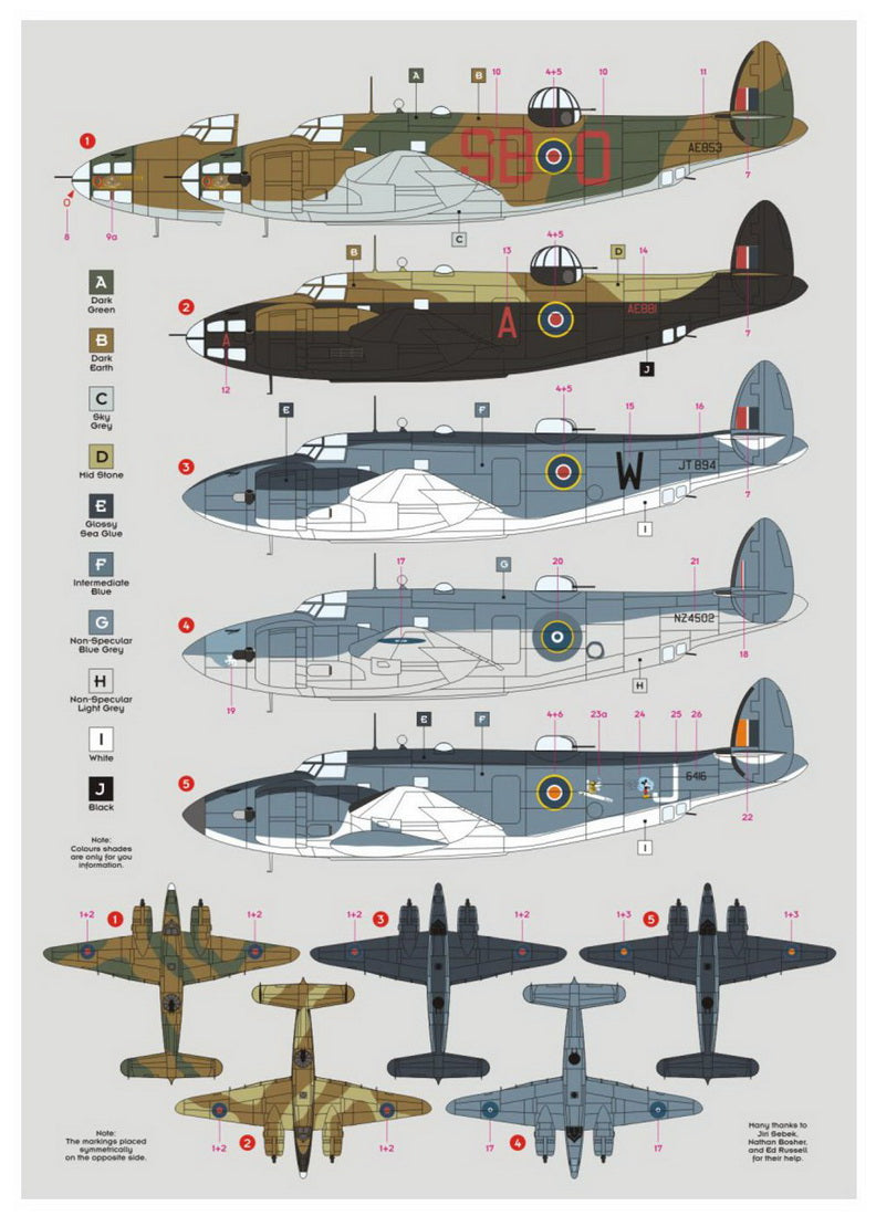 DK Decals DKD48020 1:48 Lockheed Ventura RAF/RNZAF/SAAF Service