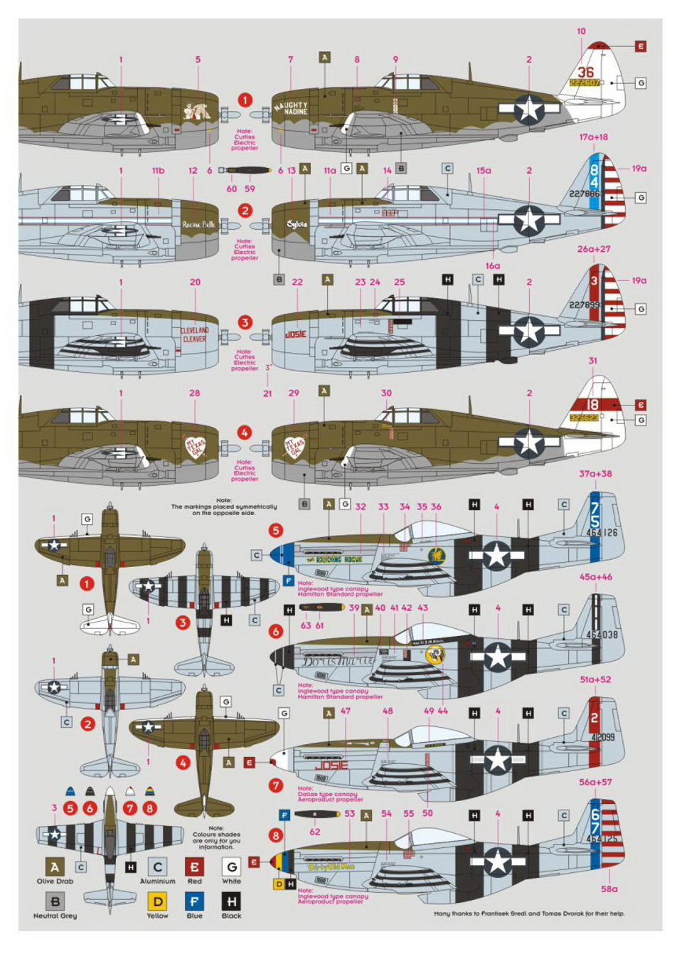 DK Decals DKD48027 1:48 348th FG 1