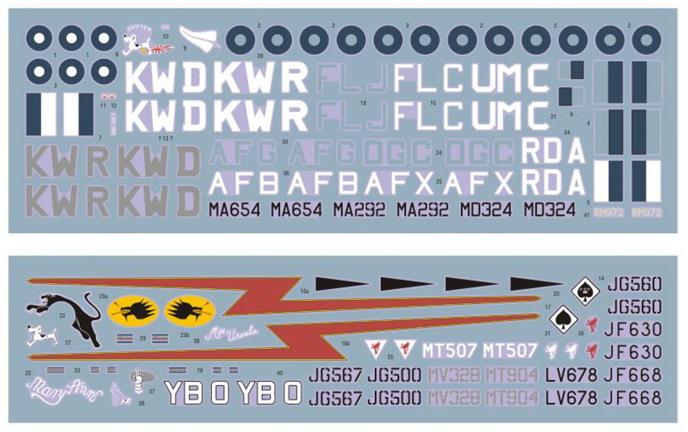 DK Decals DKD48030 1:48 SEAC Supermarine Spitfire Mk.VC Decals