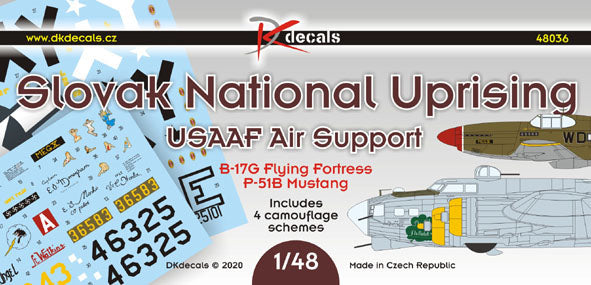 DK Decals DKD48036 1:48 Slovak National Uprising 1944