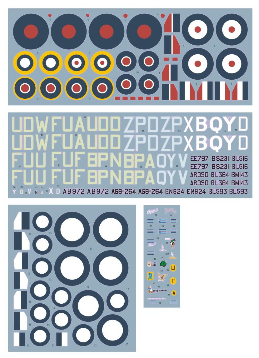 DK Decals DKD48043 1:48 Supermarine Spitfire Mk.V in RAAF Squadrons 1