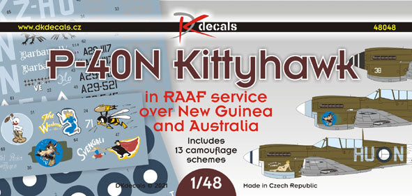 DK Decals DKD48048 1:48 Curtiss P-40N Warhawk in RAAF service 1