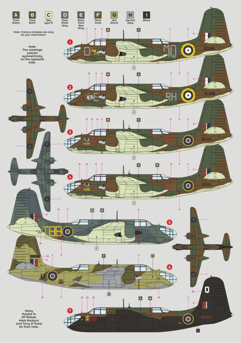 DK Decals DKD48049 1:48 Douglas Boston Mk.III in RAF service 1