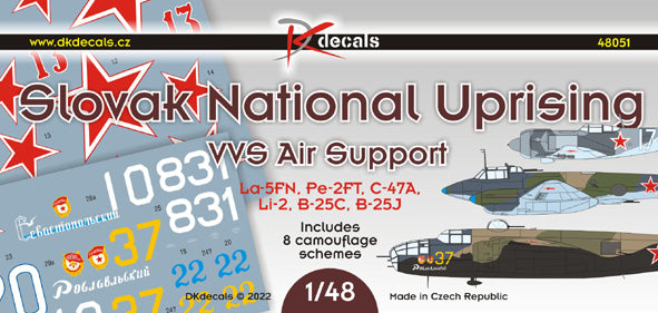 DK Decals DKD48051 1:48 Slovak National Uprising 1944