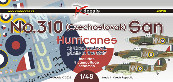 DK Decals DKD48058 1:48 No.310 Sq