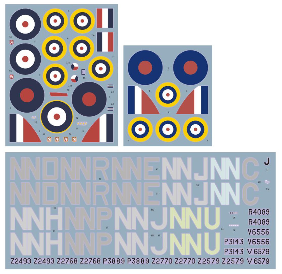 DK Decals DKD48058 1:48 No.310 Sq