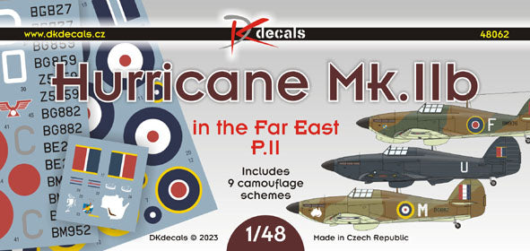 DK Decals DKD48062 1:48 Hawker Hurricane Mk.IIB in the Far East, Pt.2 1