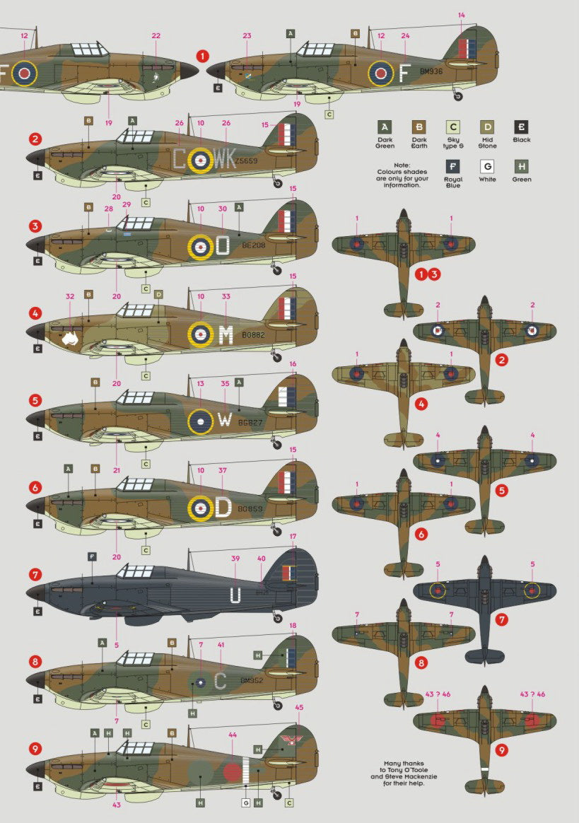 DK Decals DKD48062 1:48 Hawker Hurricane Mk.IIB in the Far East, Pt.2 1
