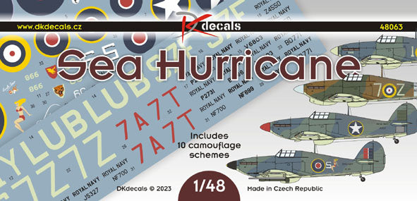 DK Decals DKD48063 1:48 Hawker Sea Hurricane 1