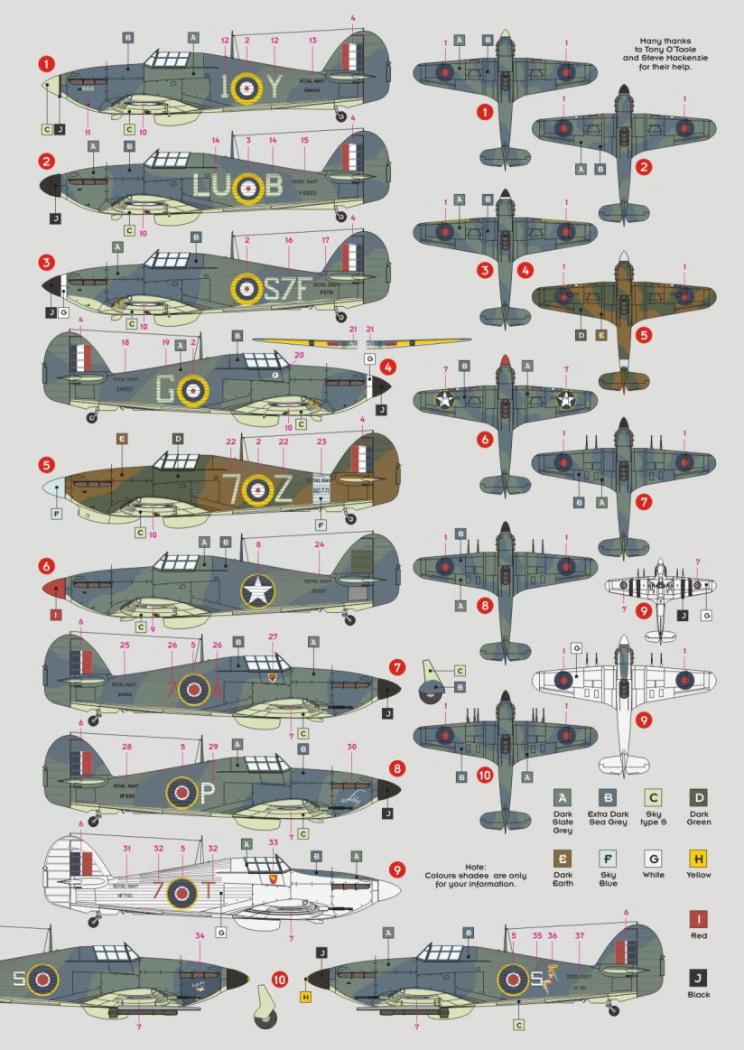 DK Decals DKD48063 1:48 Hawker Sea Hurricane 1
