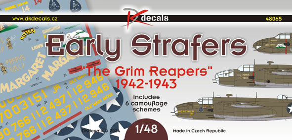 DK Decals DKD48065 1:48 Early Strafers 'The Grim Reapers' 1942-43 1