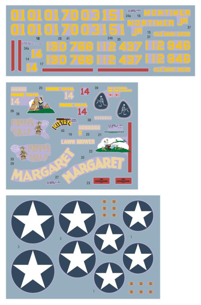 DK Decals DKD48065 1:48 Early Strafers 'The Grim Reapers' 1942-43 1