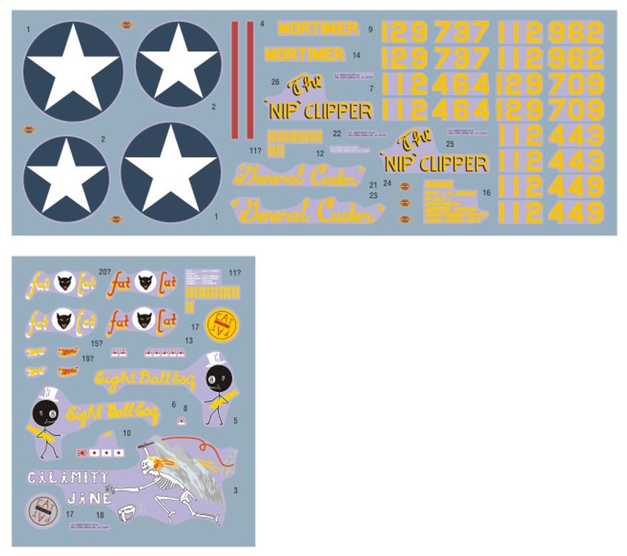 DK Decals DKD48066 1:48 B-25C/D Mitchell 'The Grim Reapers' 1942 1