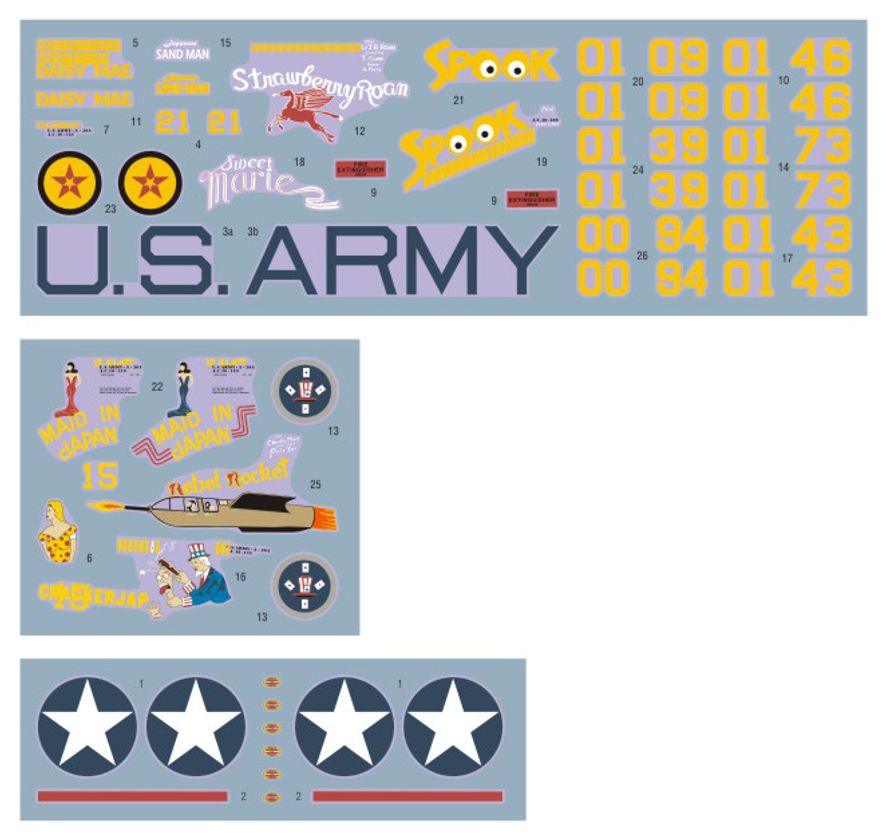 DK Decals DKD48067 1:48 Douglas A-20A Havoc 'The Grim Reapers' 1942 1