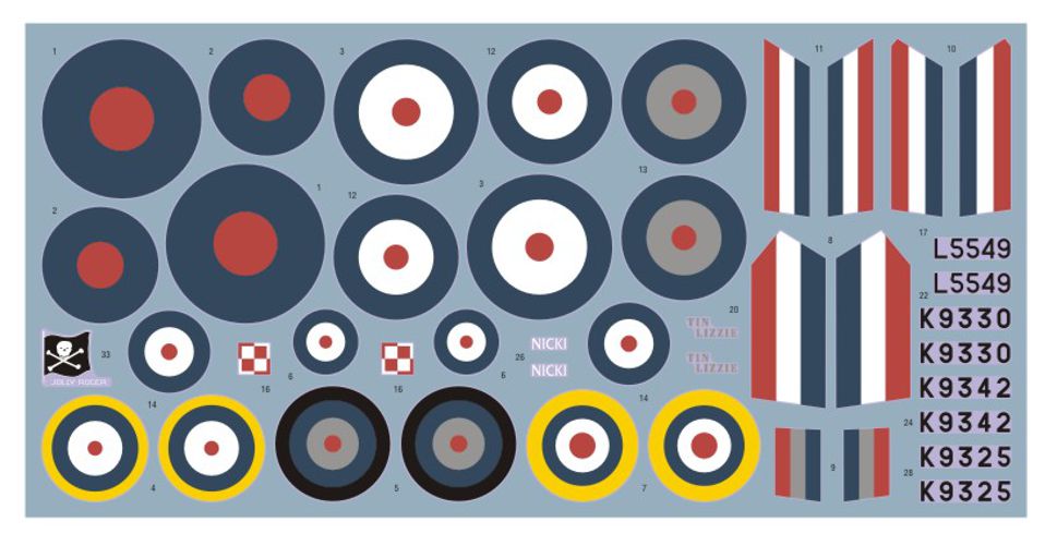 DK Decals DKD48072 1:48 Fairey Battle Mk.I 1
