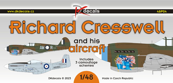 DK Decals DKD48P04 1:48 Richard Cresswell and his aircraft 1