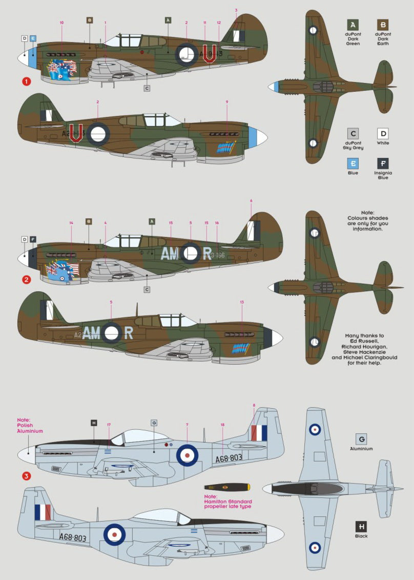 DK Decals DKD48P04 1:48 Richard Cresswell and his aircraft 1