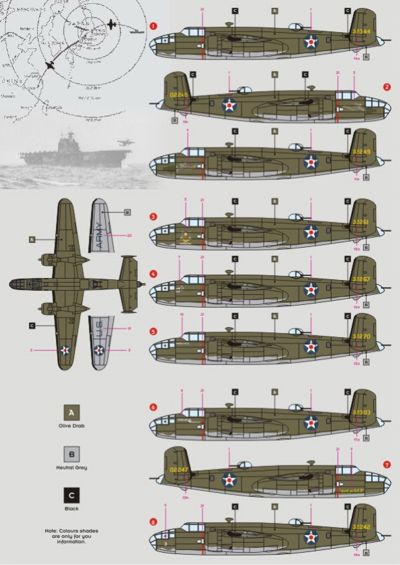 DK Decals DKD72006 1:72 North-American B-25B Mitchell