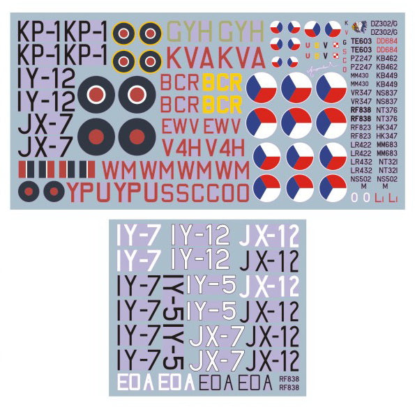 DK Decals DKD72013 1:72 de Havilland Mosquito in CzAF