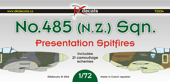 DK Decals DKD72034 1:72 No.485
