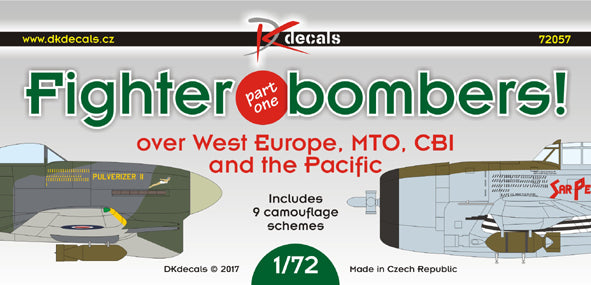 DK Decals DKD72057 1:72 Fighter bombers! Pt.1 1