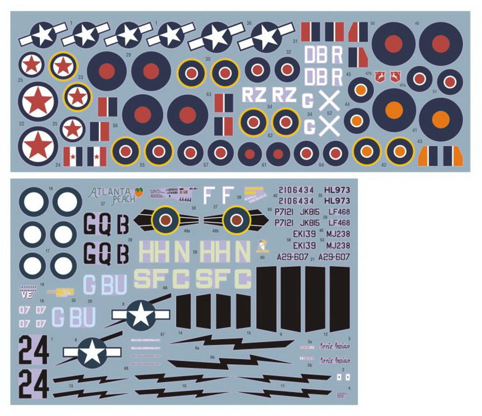 DK Decals DKD72058 1:72 Fighter bombers! Pt.2 1