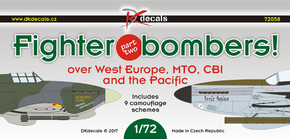 DK Decals DKD72058 1:72 Fighter bombers! Pt.2 1