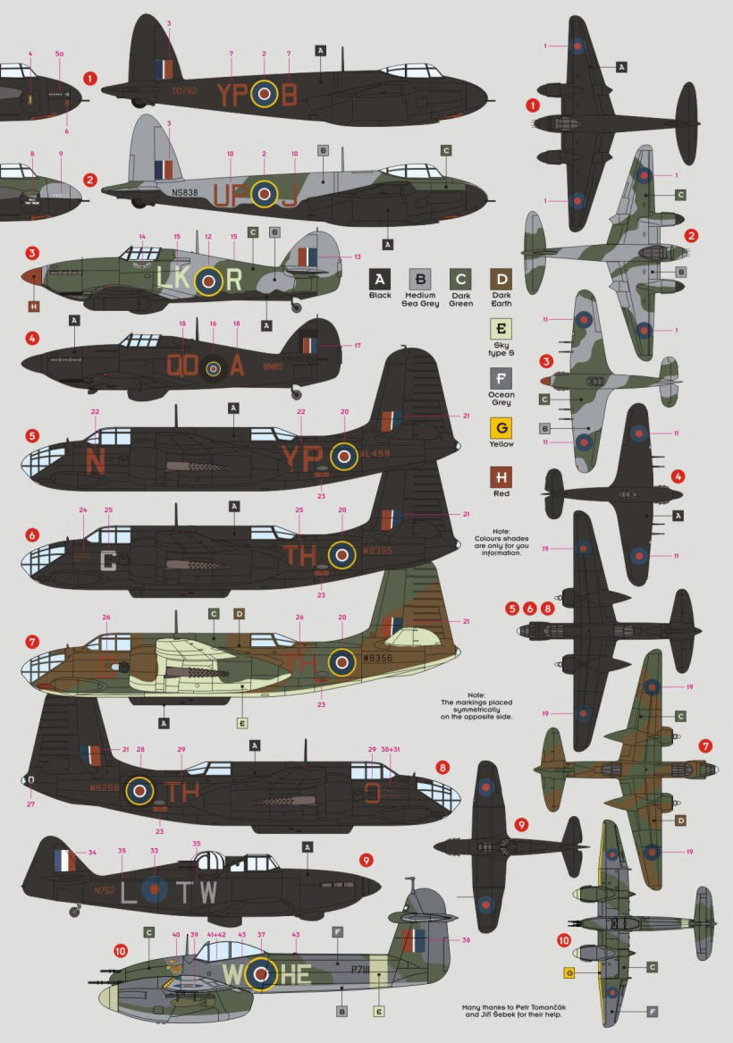 DK Decals DKD72060 1:72 Night Intruders, Pt.1