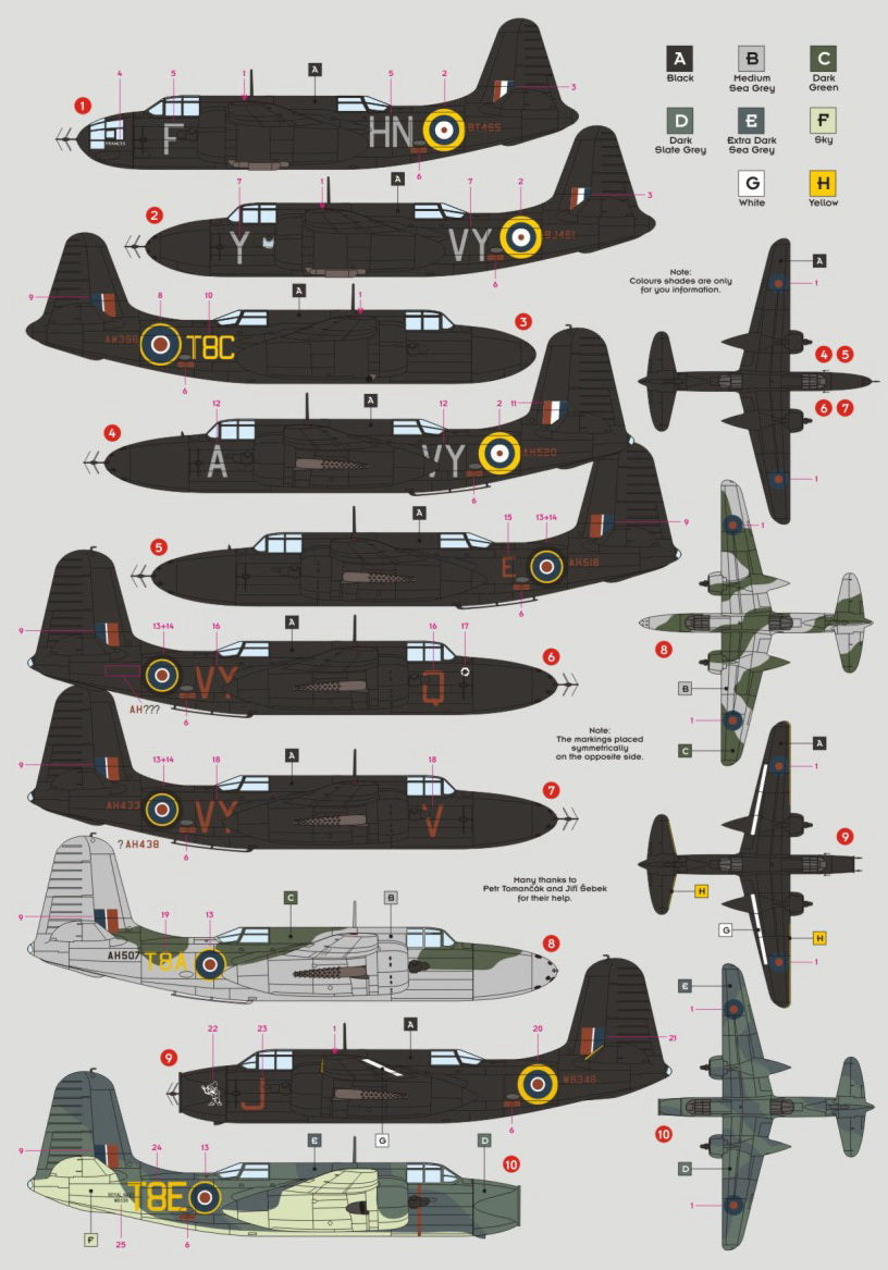 DK Decals DKD72065 1:72 Douglas Boston/Havoc Night Fighters 1