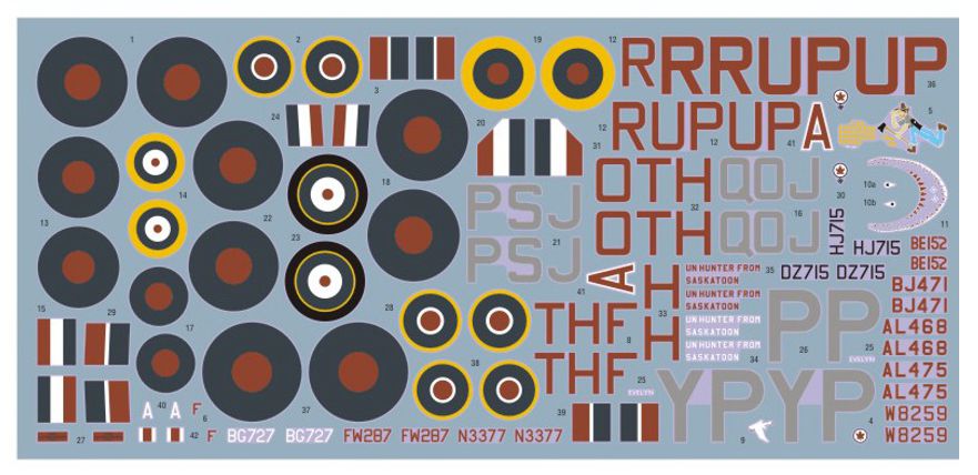 DK Decals DKD72068 1:72 Night Intruders Pt.2 Hurricane/Boston/Mosquito
