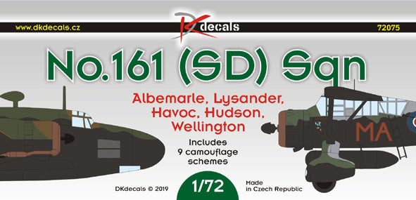 DK Decals DKD72075 1:72 No.161