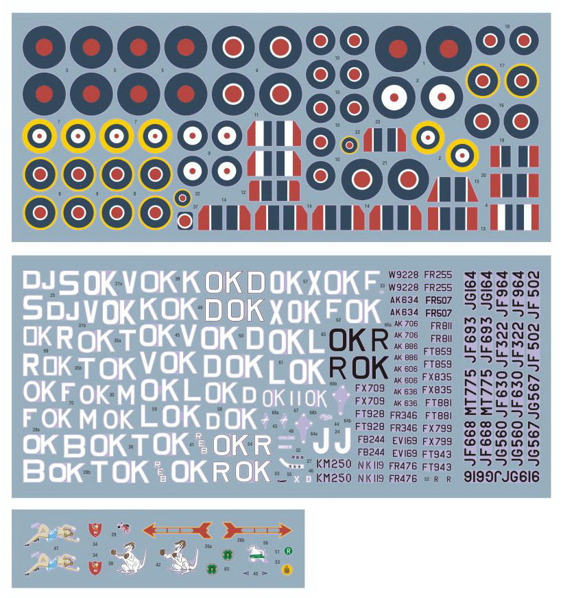 DK Decals DKD72080 1:72 No.450 Sq