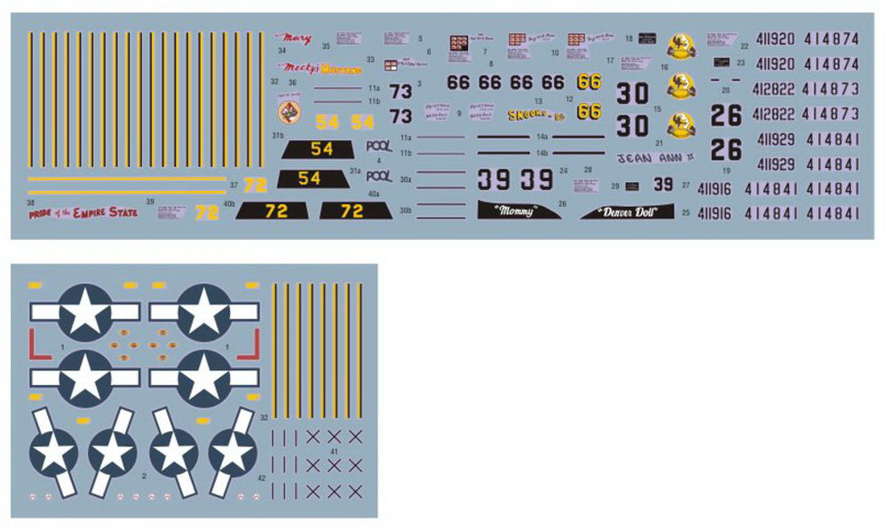 DK Decals DKD72086 1:72 North-American F-6D/K Mustang Pacific