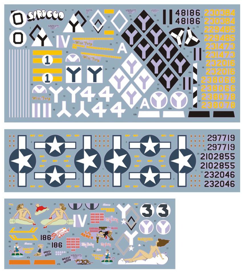 DK Decals DKD72089 1:72 Boeing B-17F/B-17G Flying Fortress 15th Air Force 1