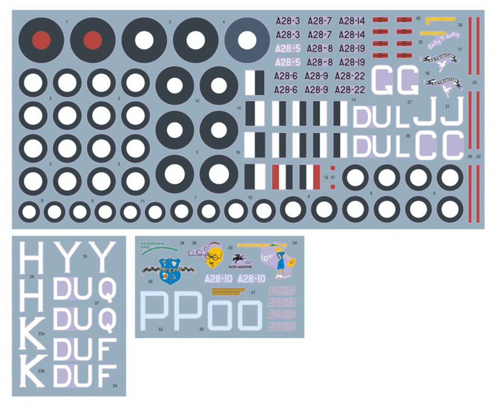 DK Decals DKD72095 1:72 No.22 Sq