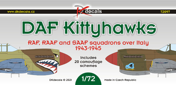 DK Decals DKD72097 1:72 DAF Kittyhawks