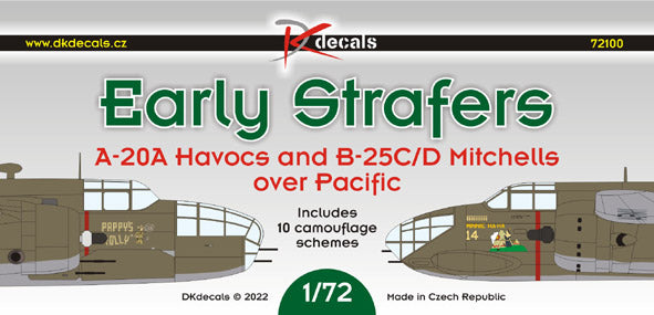 DK Decals DKD72100 1:72 Early Strafers