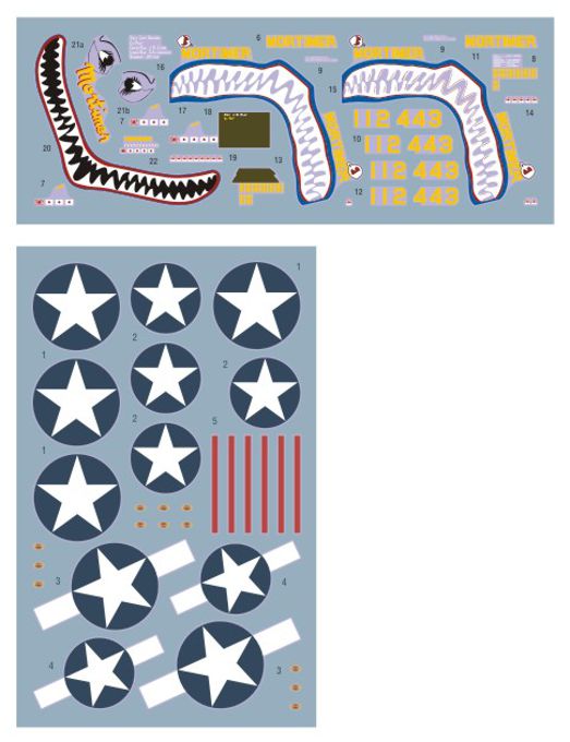 DK Decals DKD72101 1:72 North-American B-25C "Mortimer" as time went on..