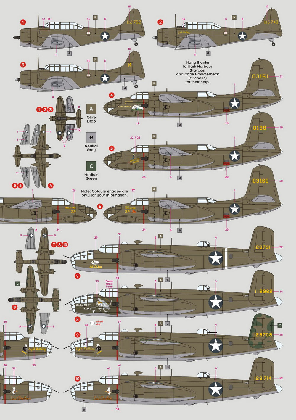 DK Decals DKD72103 1:72 3rd Attack Group "The Grim Reapers" 1942 1