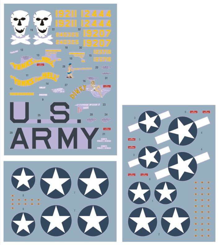DK Decals DKD72107 1:72 Pacific Patrol Heavies